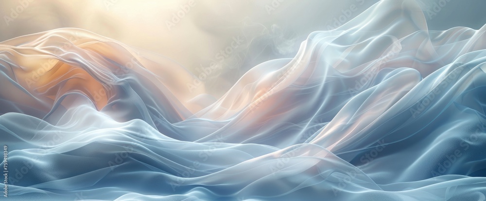 Fototapeta premium abstract flowing wave banner, Background HD For Designer