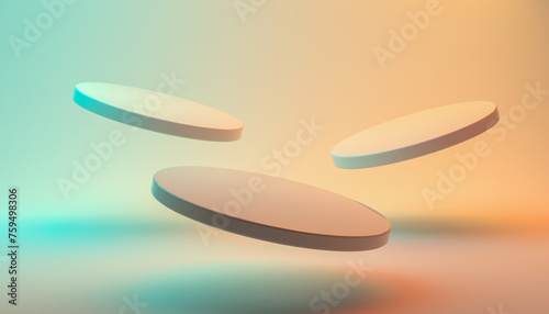 3d rendering podium platform