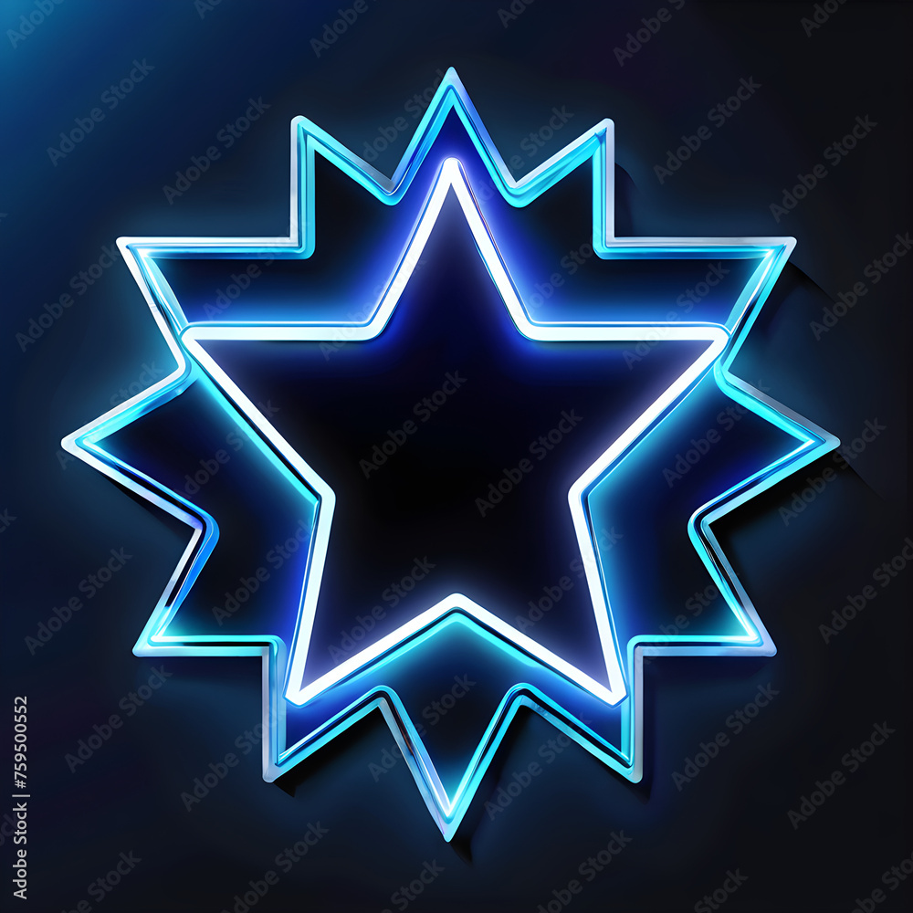 Azure Brilliance: Exploring the Artistry of Blue Neon Stars(Generative AI) Azure Brilliance: Exploring the Artistry of Blue Neon Stars(Generative AI)
