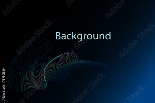 Modern abstract gradient blue banner background. Banner graphic design. Background template. Background with dynamic waves. Vector.eps