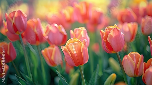Explore the enchanting beauty of tulip fields in springtime for your floral visuals