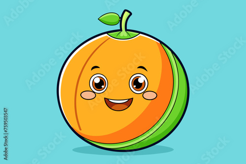 cantaloupe fruit background is