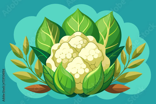 cauliflower vegetable background