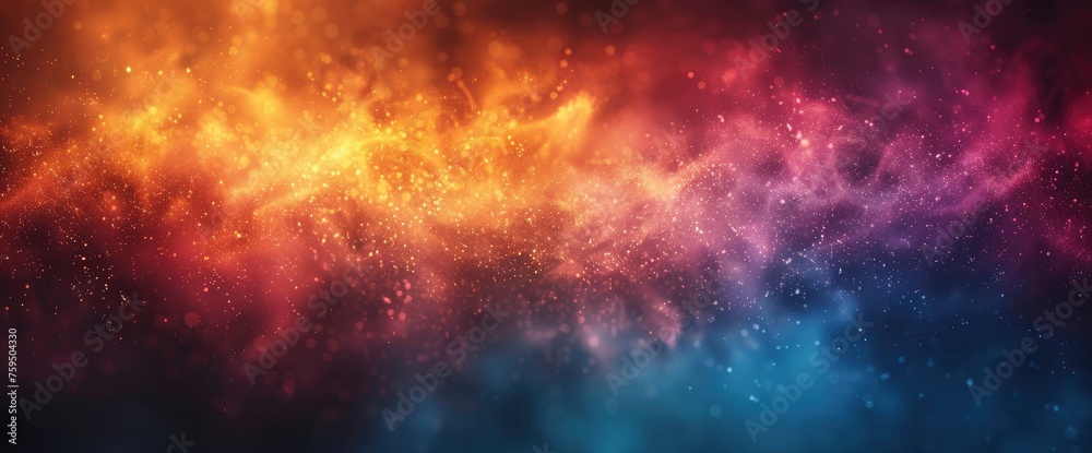 Obraz premium Blue and Orange Defocused Blurred Motion Gradient Abstract Background , Background HD For Designer