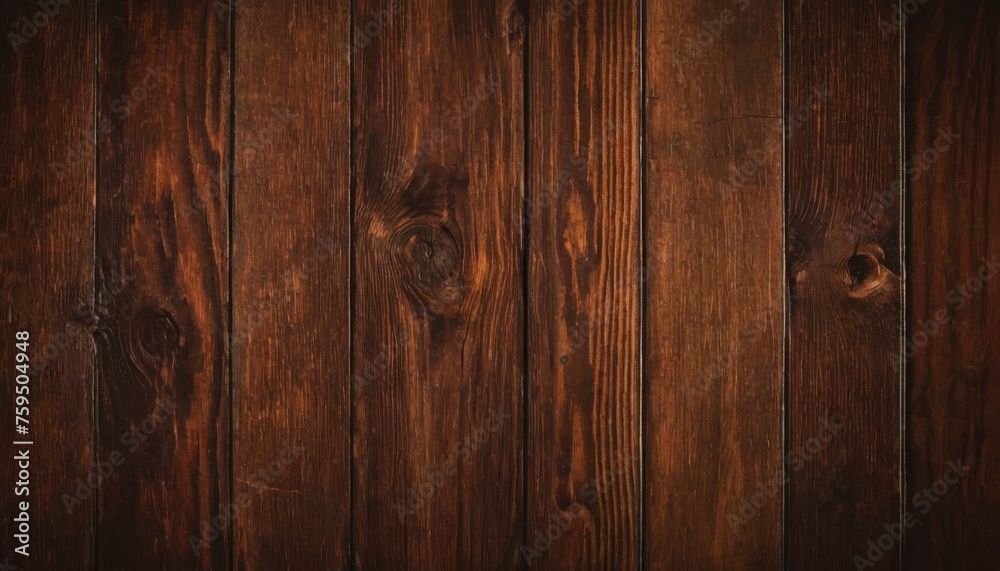 Naklejka premium Old grunge dark textured wooden background , The surface of the old brown wood texture