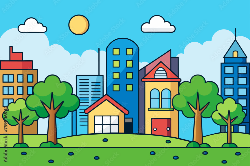 cityscapes background is tree cityscapes background is tree