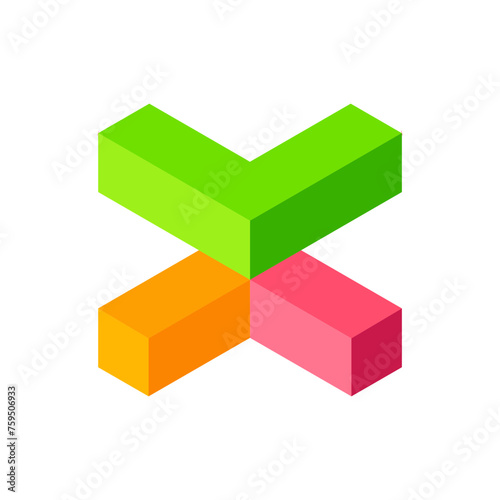 Monogram X. Design vector X logo. Monogram initial letter mark X logo design. Monogram design vector logo. Monogram initial letter mark X logo design. Simple X monogram. Monogram X design logo