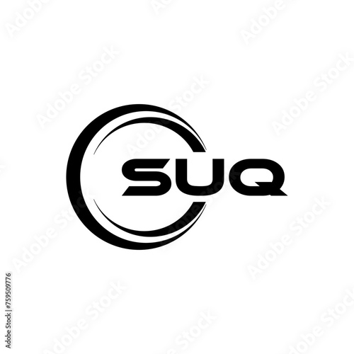 SUQ Logo Design, Inspiration for a Unique Identity. Modern Elegance and Creative Design. Watermark Your Success with the Striking this Logo.