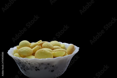 Special Kerala Mutta biscuit,Beans biscuit,coin biscuit,yellow biscuit,baby biscuit,Special Orange and yellow Crunchy Beans Cookies also known as egg biscuits photo