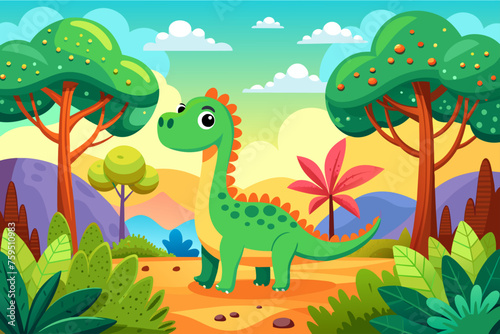 dino background is tree
