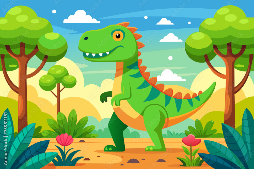 Obraz premium dinosaur background is tree