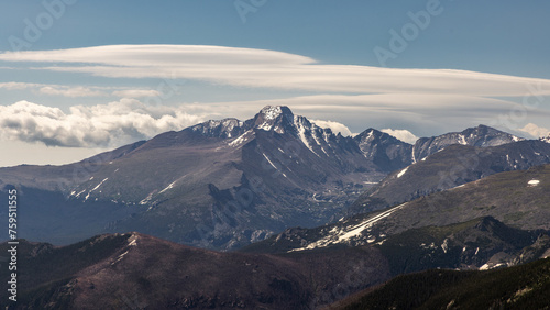 Panoramic view in Rocky Mountain National Park, Colorado