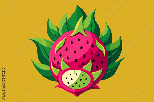 dragon fruit background is