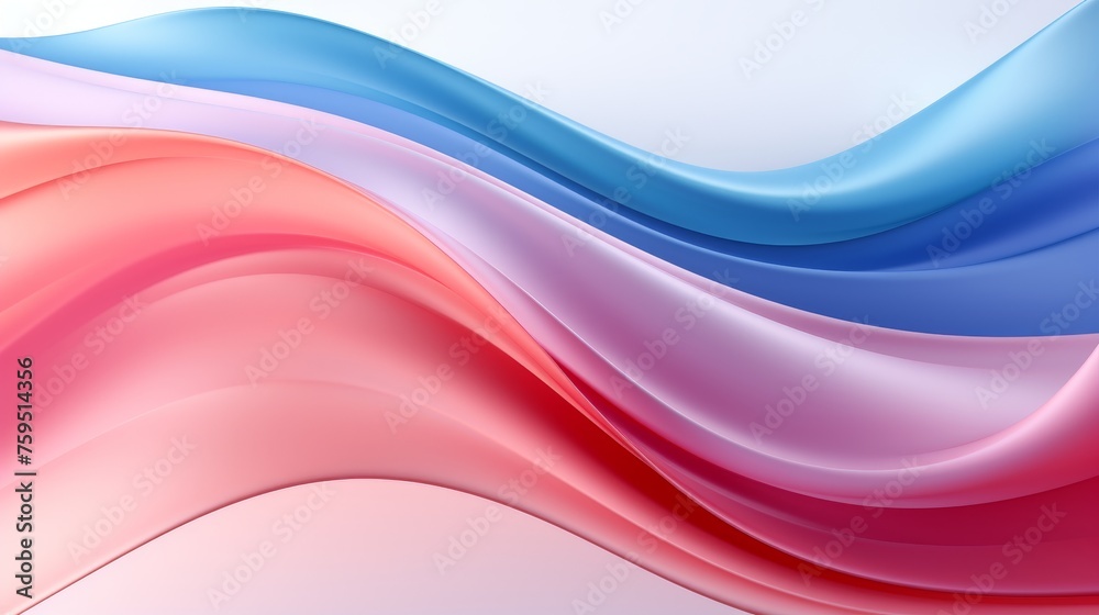 Obraz premium colorful abstract background with pink and blue multicolored wavy surfaces