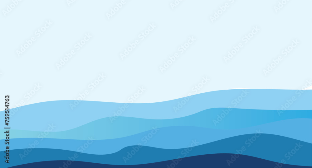 Abstract blue wave background. vector illustration. Abstract digital landscape with flowing wave. Abstract blue wave background. vector illustration. Abstract digital landscape with flowing wave.