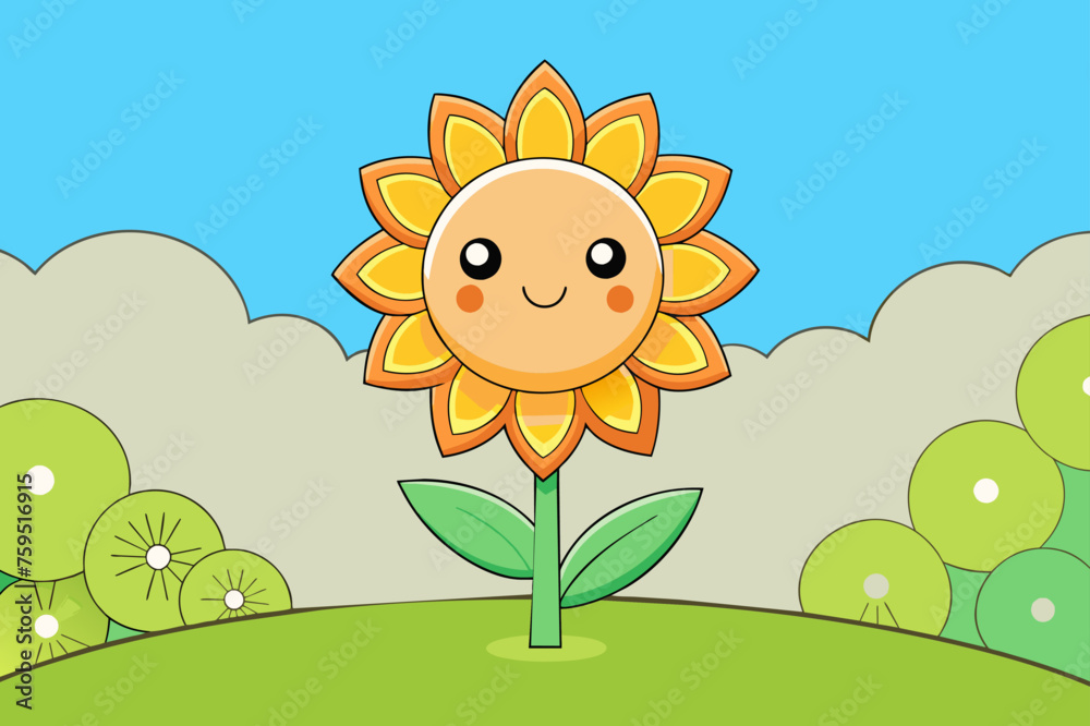 Fototapeta premium flowery background is tree