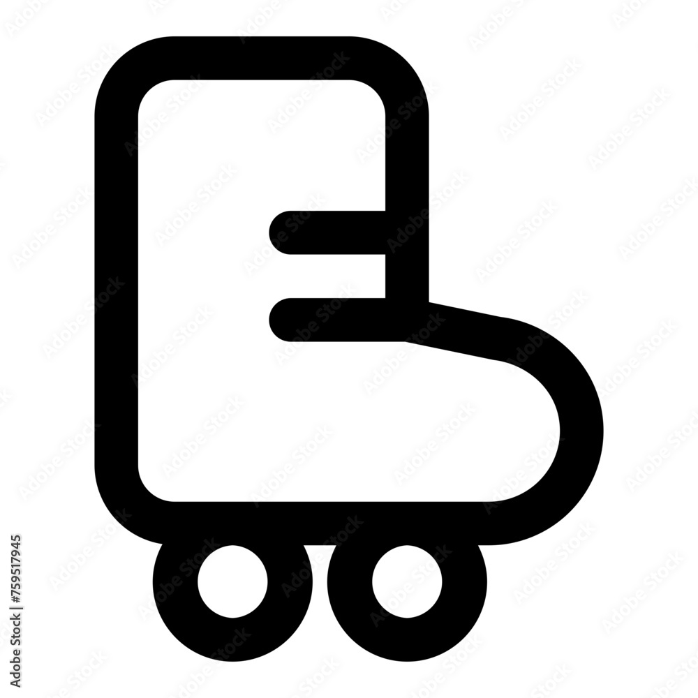 Roller skate boot icon in outline style. Simple sportswear vector illustration — pixel-perfect icon. Roller skate boot icon in outline style. Simple sportswear vector illustration — pixel-perfect icon.