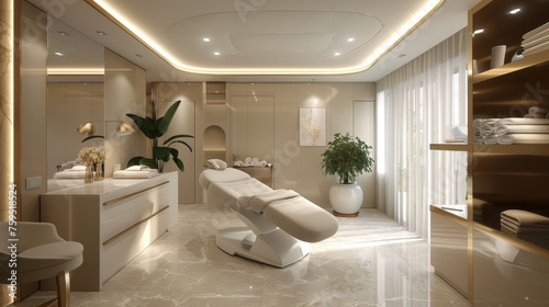 Dermatology and beauty clinic treatment Interior 