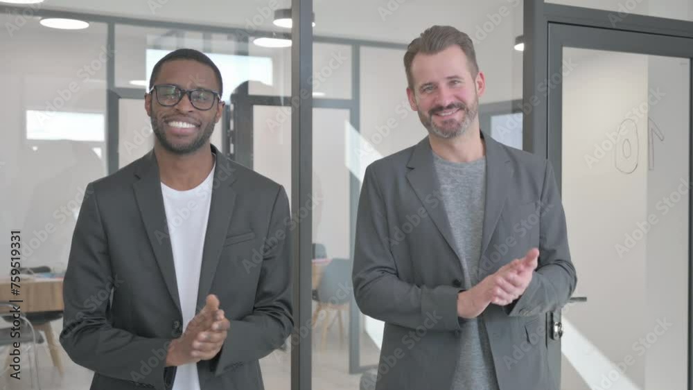 Business People Appreciating Team by Clapping Business People Appreciating Team by Clapping