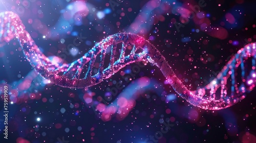 DNA double helix genetic material. 