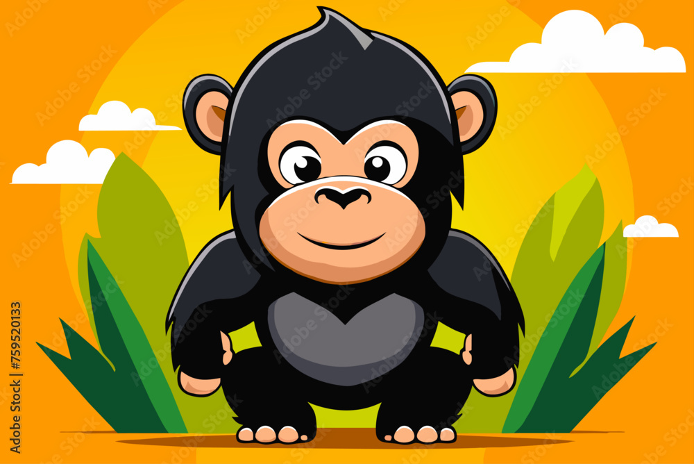 gorilla cute background is tree gorilla cute background is tree