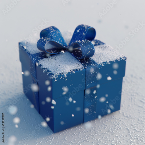 gift, christmas, box, present, bow, ribbon, holiday, celebration, birthday, snow, xmas, decoration, object, winter, surprise, gold, blue, red, gift box, gifts, package, season, paper, isolated, presen photo