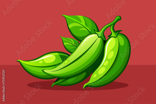 green beans vegetable background