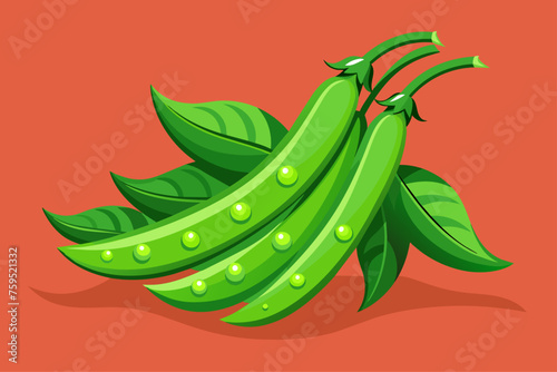 green beans vegetable background