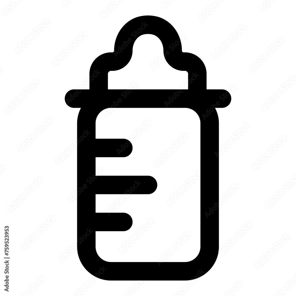 Baby bottle icon in outline style. Simple infant vector illustration — pixel-perfect icon. Baby bottle icon in outline style. Simple infant vector illustration — pixel-perfect icon.
