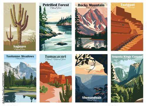 National Parks Vintage Poster Collection