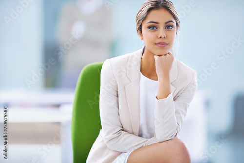 Employee, confidence and portrait of woman on chair in office for law firm, pride and career. Female person, smile and face of lawyer with professional work, legal business and job at startup Free Download Employee, confidence and portrait of woman on chair in office for law firm, pride and career. Female person, smile and face of lawyer with professional work, legal business and job at startup - GFXLoad