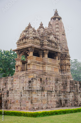 Javari temple, Khajuraho, Madhya Pradesh, India, Asia. photo