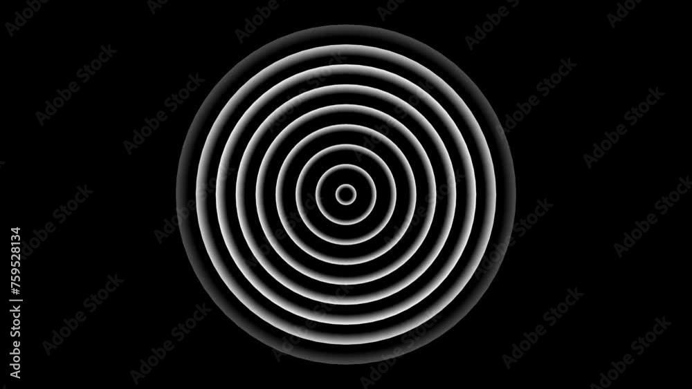 Abstract gradient white color Radio wave signal animation. Technology Circle background seamless 4k video. Abstract gradient white color Radio wave signal animation. Technology Circle background seamless 4k video.