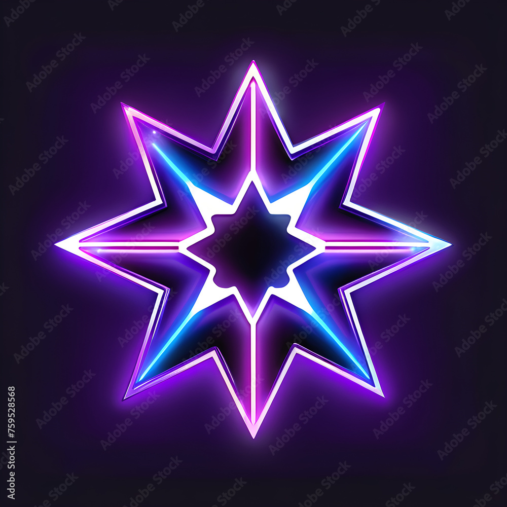 Royal Luminescence: Exploring the Artistry of Purple Neon Stars(Generative AI) Royal Luminescence: Exploring the Artistry of Purple Neon Stars(Generative AI)