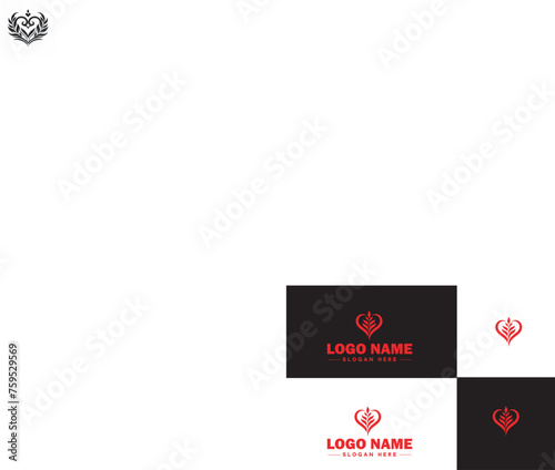 Heart logo valentines day vector art icon graphics for health icon heart logo template
