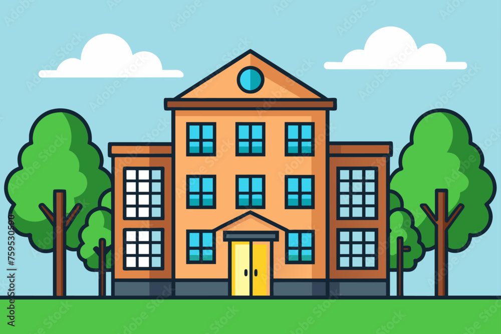 Fototapeta premium building background is tree