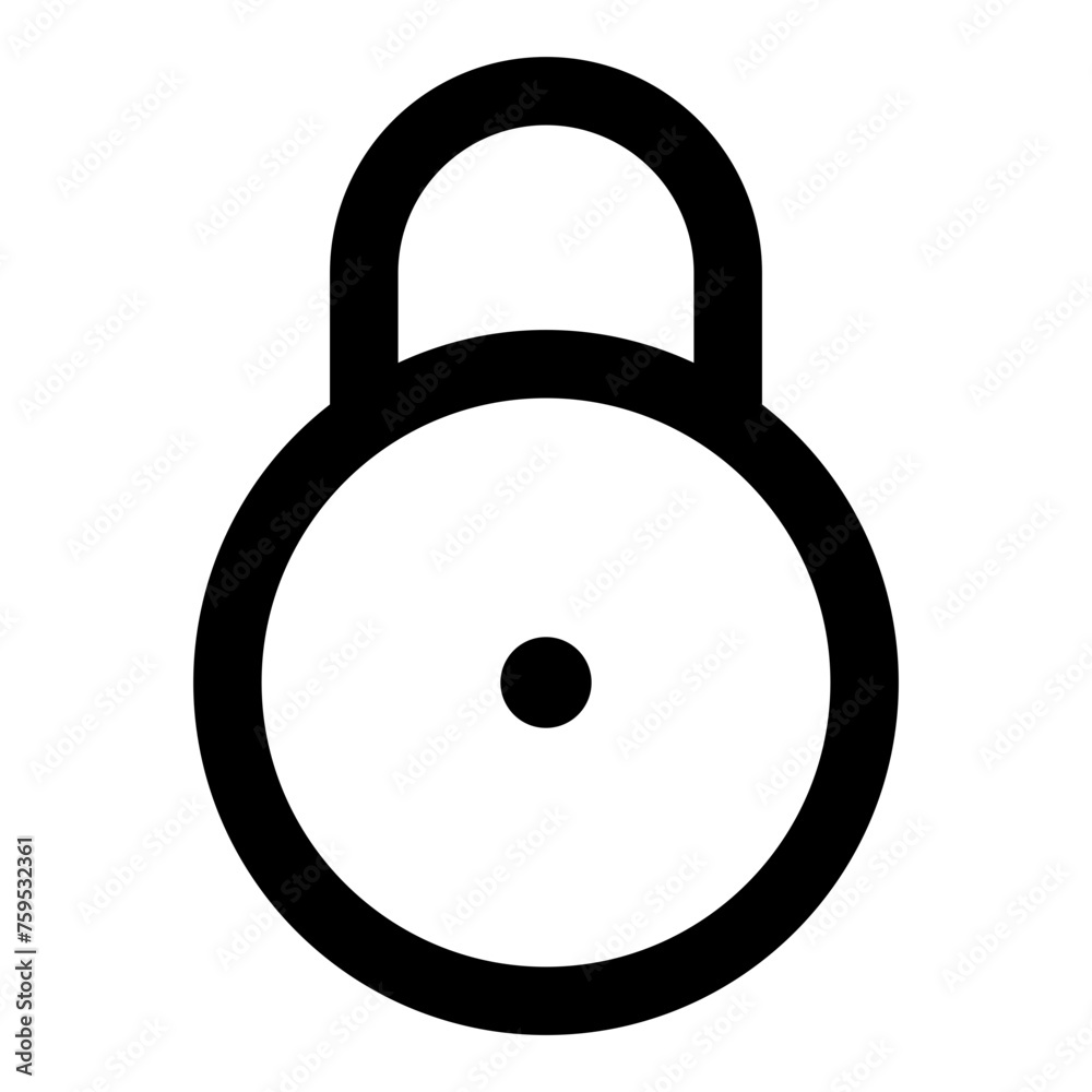 Lock circle icon in outline style. Simple padlock vector illustration — pixel-perfect icon. Lock circle icon in outline style. Simple padlock vector illustration — pixel-perfect icon.