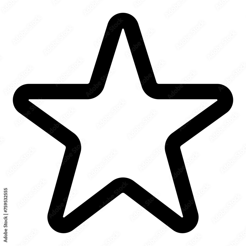 Star icon in outline style. Simple favorite symbol vector — pixel-perfect icon. Star icon in outline style. Simple favorite symbol vector — pixel-perfect icon.