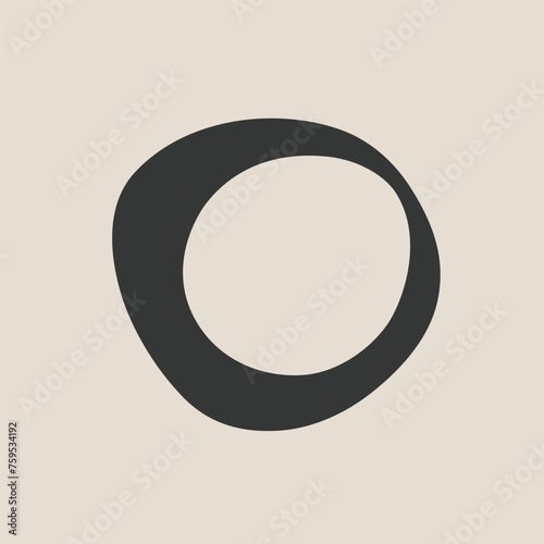 o contemporary silhouette vector logo