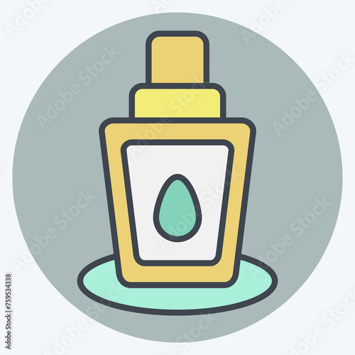 Icon Mineral Spray. related to Cosmetic symbol. color mate style. simple design editable. simple illustration