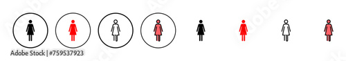 Female icon vector illustration. woman sign and symbol