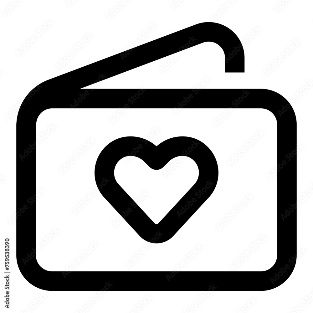 Wedding invitation icon in outline style. Simple love card vector illustration — pixel-perfect icon. Wedding invitation icon in outline style. Simple love card vector illustration — pixel-perfect icon.