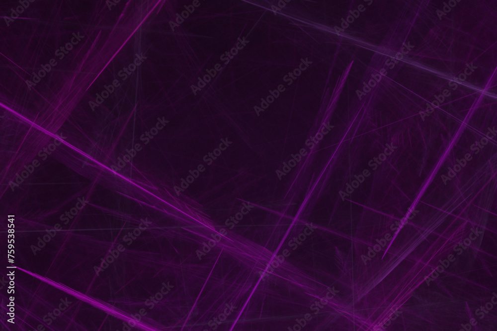effektvolle futuristische violette 3D-Linien, leuchtendes Design, Fraktal, Muster, Geraden, Verbindungen, Internet, System
 - obrazy, fototapety, plakaty 