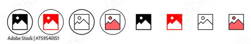 Picture icon vector illustration. photo gallery sign and symbol. image icon