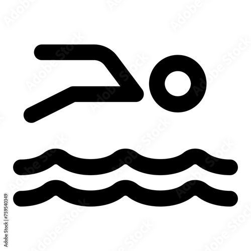 Icon of swimming