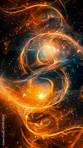 A journey into the quantum realm, where the laws of physics are defied, mobile phone wallpaper