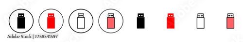 Usb icon vector illustration. Flash disk sign and symbol. flash drive sign.