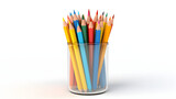 Pens Pencils icon school 3d