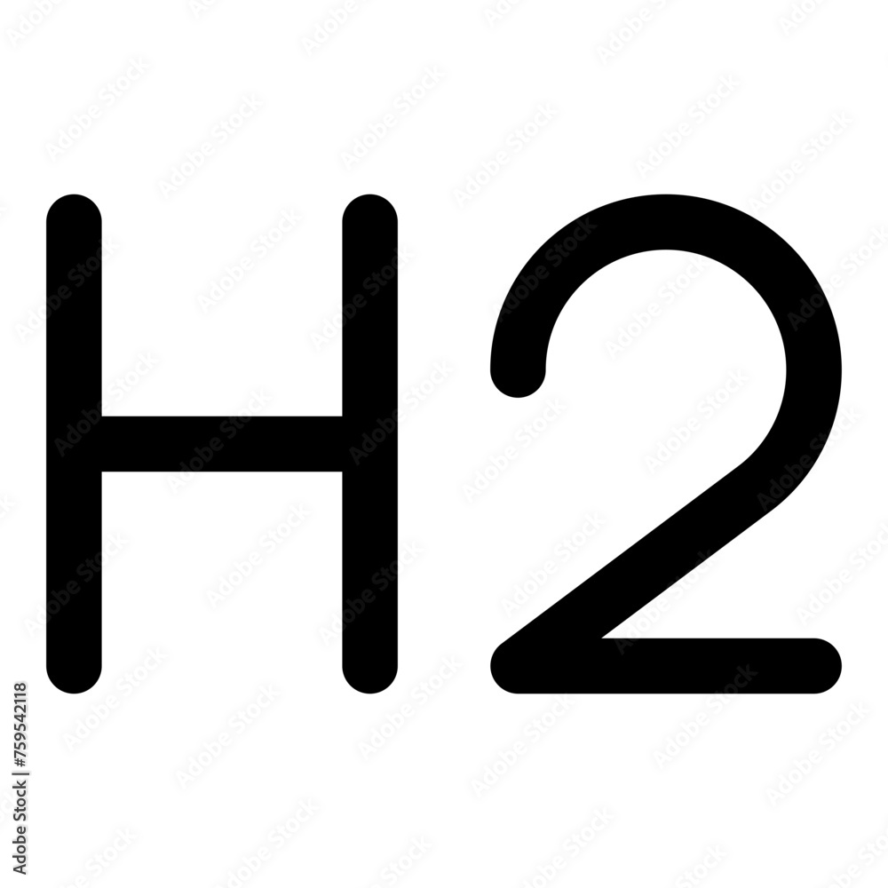 h2 icon in outline style. Simple text formatting vector illustration — pixel-perfect icon. h2 icon in outline style. Simple text formatting vector illustration — pixel-perfect icon.