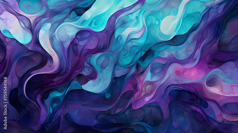 Vibrant Color Swirls Merging into Abstract Digital Artwork